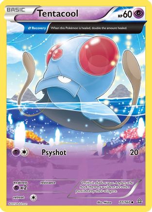 XY Primal Clash 071/160 Tentacool (Alpha) - Reverse Holofoil - Uncommon
