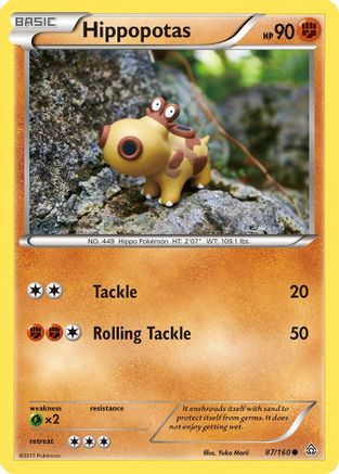 XY Primal Clash 087/160 Hippopotas - Common