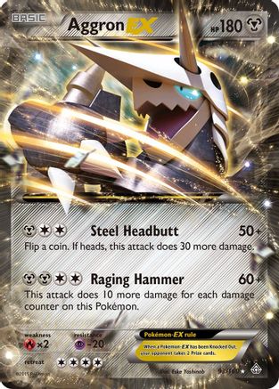 XY Primal Clash 093/160 Aggron EX - Holofoil - Ultra Rare