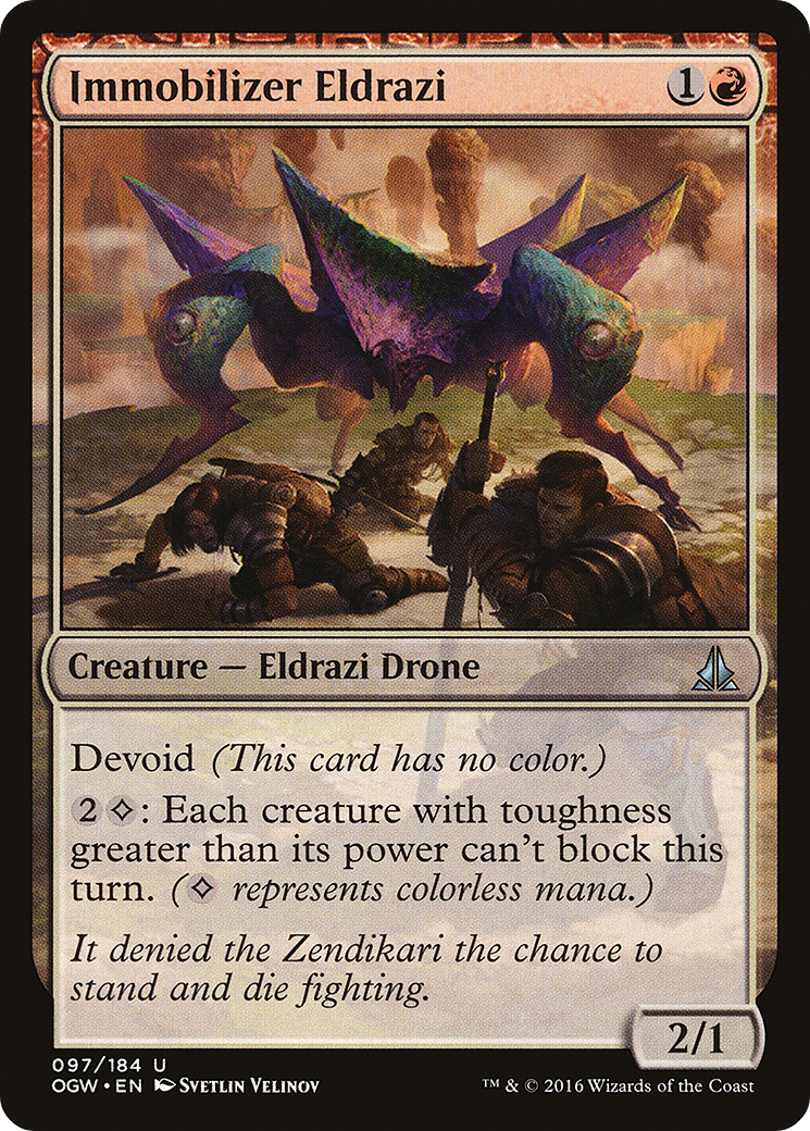 Oath of the Gatewatch - (OGW-097) - Immobilizer Eldrazi: (devoid)