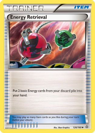 XY Primal Clash 126/160 Energy Retrieval - Uncommon
