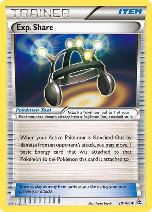 XY Primal Clash 128/160 Exp. Share - Reverse Holofoil - Uncommon