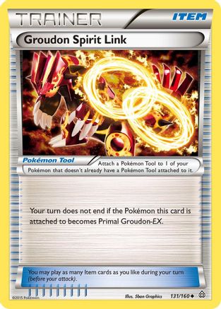 XY Primal Clash 131/160 Groudon Spirit Link - Uncommon