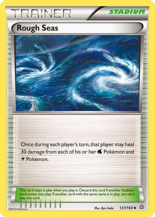 XY Primal Clash 137/160 Rough Seas - Reverse Holofoil - Uncommon
