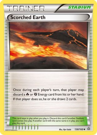 XY Primal Clash 138/160 Scorched Earth - Reverse Holofoil - Uncommon