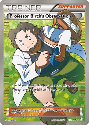 XY Primal Clash 159/160 Professor Birch's Observations (159 Full Art) - Holofoil - Ultra Rare