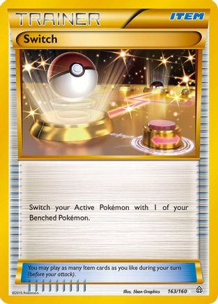 XY Primal Clash 163/160 Switch (163 Secret Rare) - Holofoil - Secret Rare