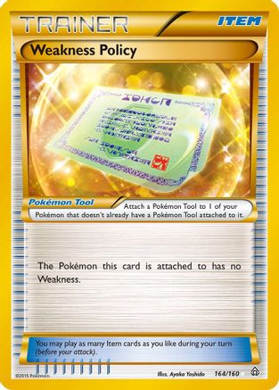 XY Primal Clash 164 Weakness Policy (164 Secret Rare) - Holofoil - Secret Rare