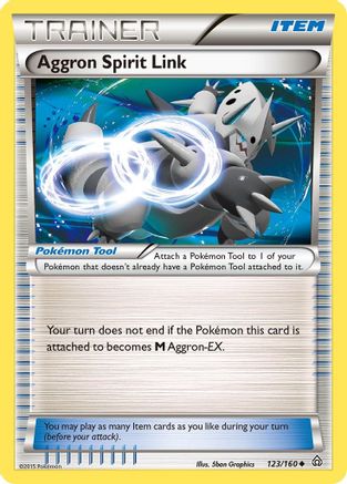 XY Primal Clash 123 Aggron Spirit Link - Uncommon