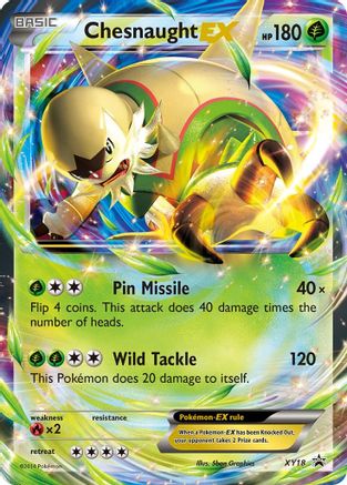 XY Promos XY18 Chesnaught EX - Holofoil - Promo