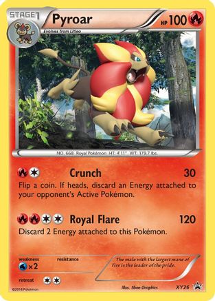 XY Promos XY26 Pyroar - Holofoil - Promo