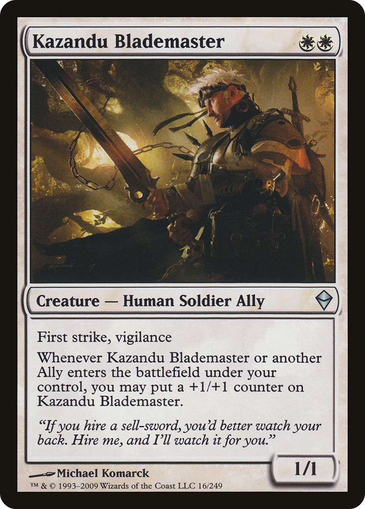 Zendikar - (ZEN-016) - Kazandu Blademaster