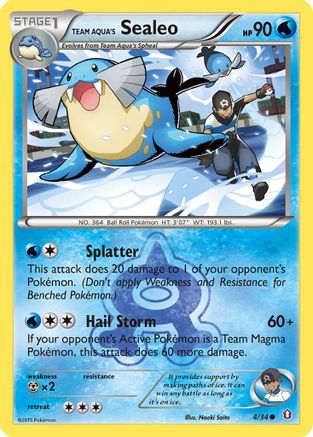 Double Crisis 004/34 Team Aqua's Sealeo - Common