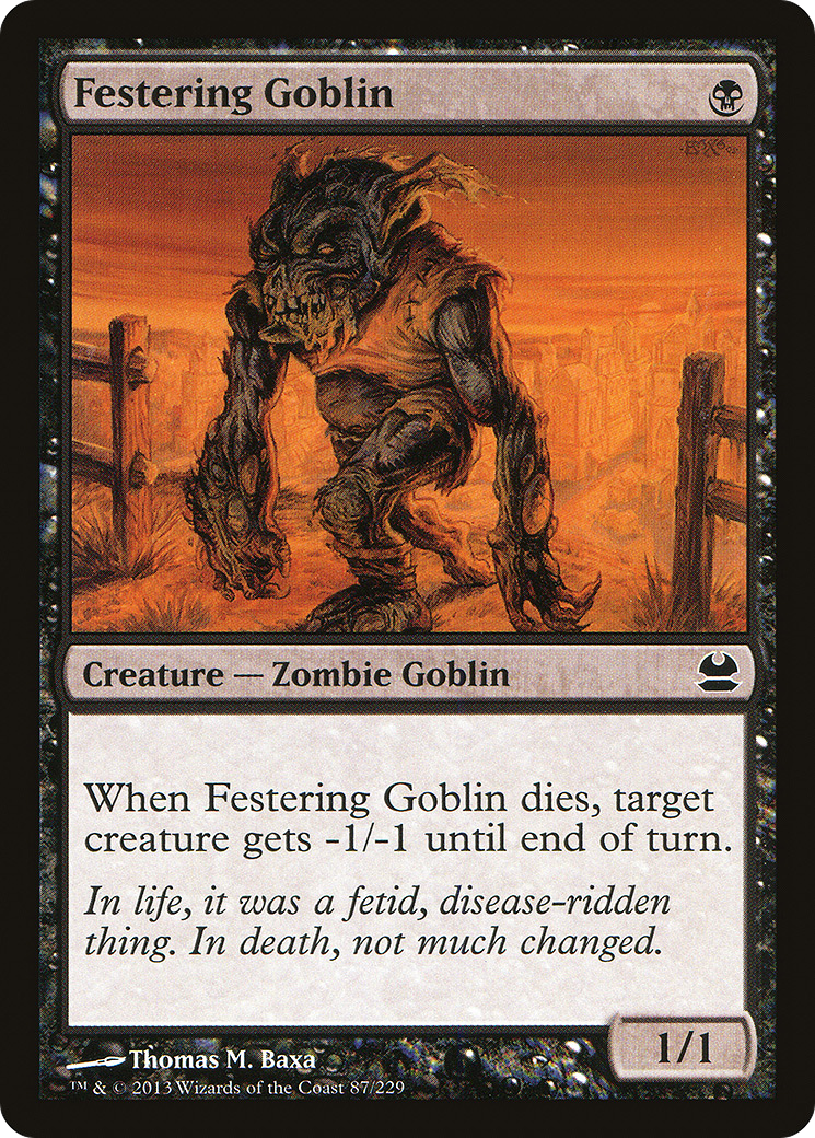 Modern Masters - (MMA-087) - Festering Goblin Foil