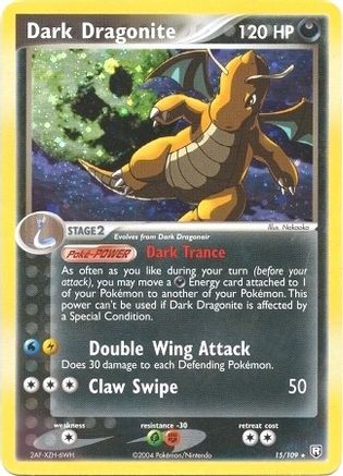 Deck Exclusives 015/109 Dark Dragonite - Holofoil - Holo Rare