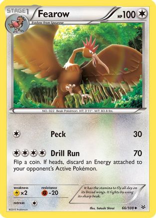XY Roaring Skies 066 Fearow - Reverse Holofoil - Uncommon