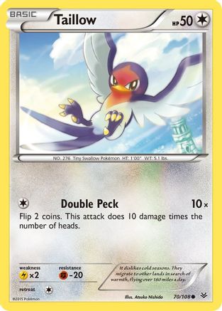 XY Roaring Skies 070/108 Taillow - Common