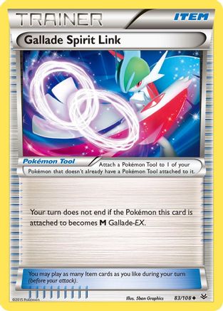 XY Roaring Skies 083/108 Gallade Spirit Link - Uncommon