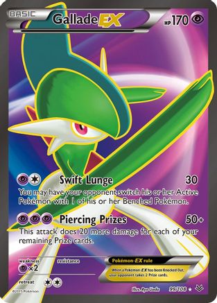 XY Roaring Skies 099/108 Gallade EX (99 Full Art) - Holofoil - Ultra Rare