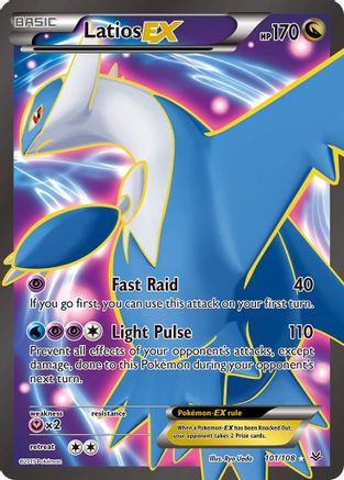 XY Roaring Skies 101/108 Latios EX (101 Full Art) - Holofoil - Ultra Rare