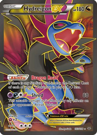 XY Roaring Skies 103/108 Hydreigon EX (103 Full Art) - Holofoil - Ultra Rare