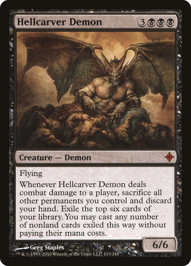 Rise of the Eldrazi - (ROE-113) - Hellcarver Demon