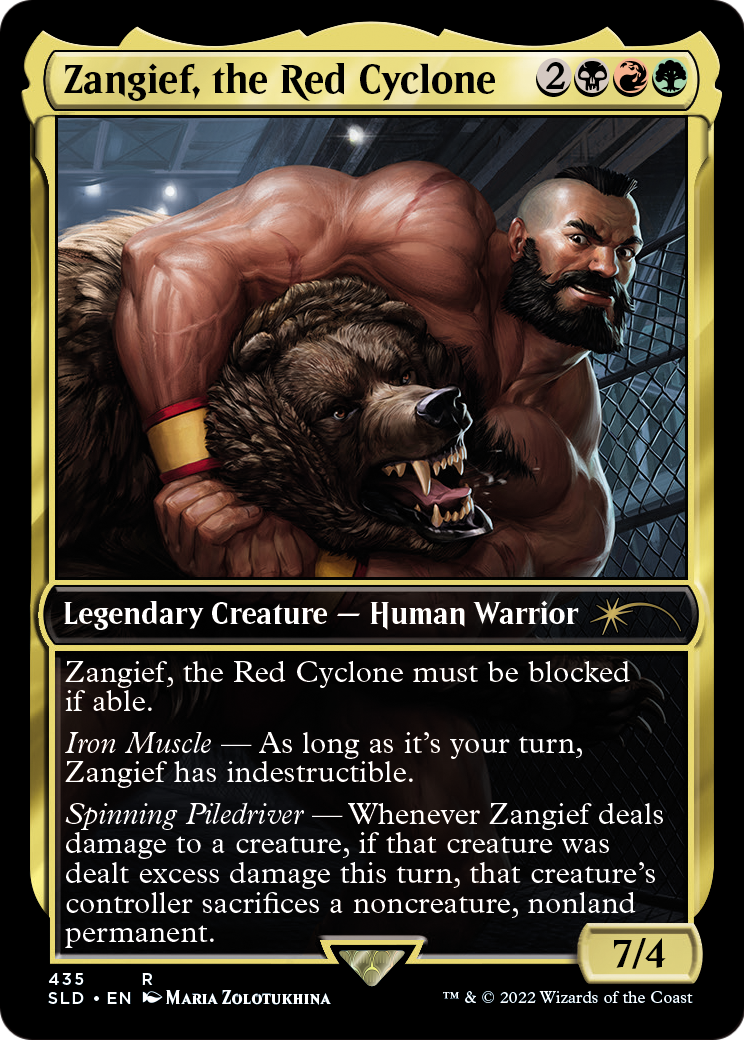 Secret Lair Drop / Zangief, the Red Cyclone - (SLD-435) - Zangief, the Red Cyclone Foil