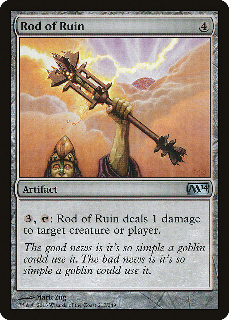Magic 2014 - (M14-217) - Rod of Ruin Foil
