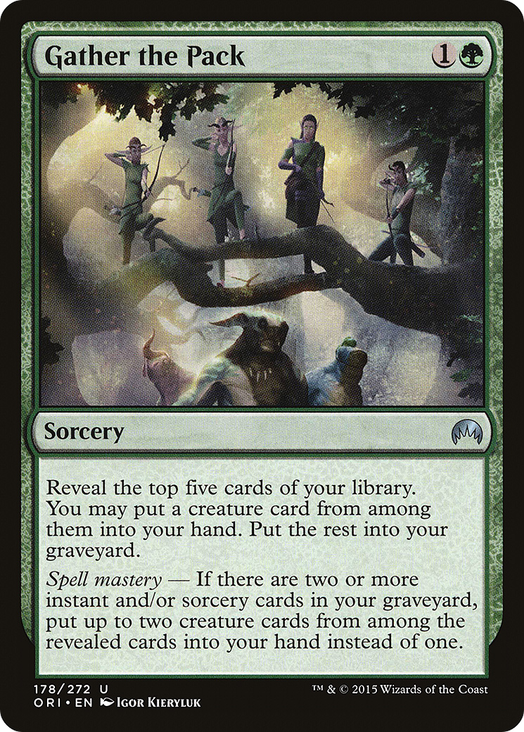 Magic Origins - (ORI-178) - Gather the Pack
