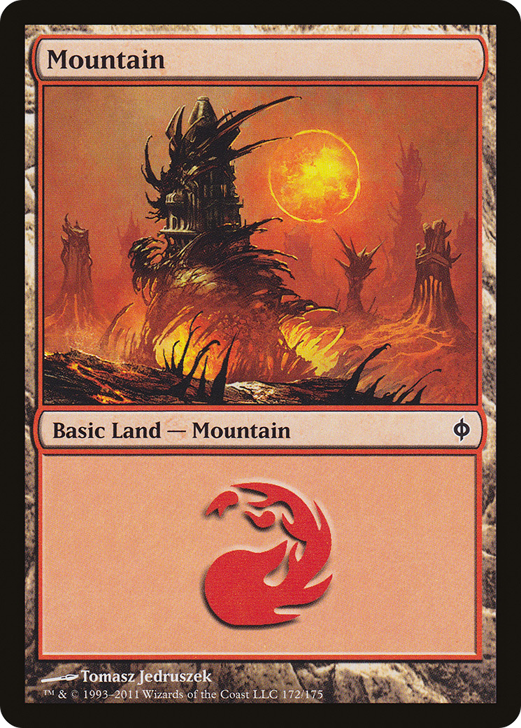 New Phyrexia - (NPH-172) - Mountain (172) Foil
