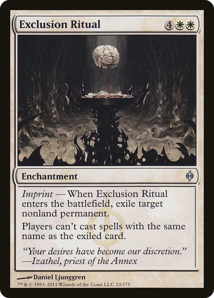 New Phyrexia - (NPH-010) - Exclusion Ritual Foil