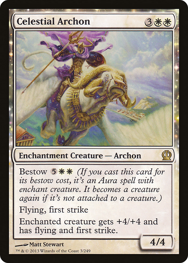 Theros - (THS-003) - Celestial Archon: (enchantment) Foil