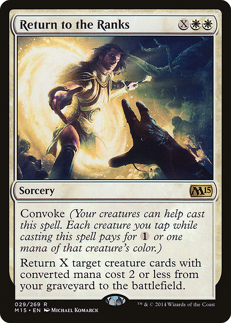 Magic 2015 - (M15-029) - Return to the Ranks Foil