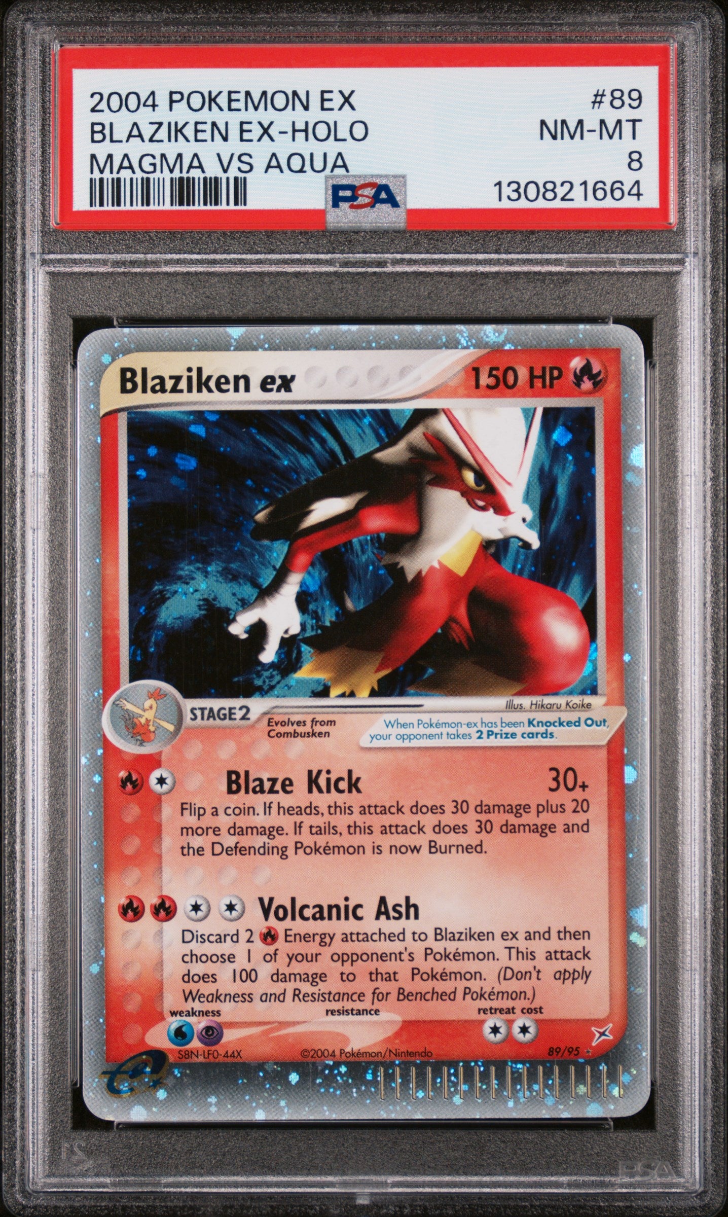 Team Magma vs Team Aqua 089 PSA8 #130821664 Blaziken ex - Holofoil - Ultra Rare