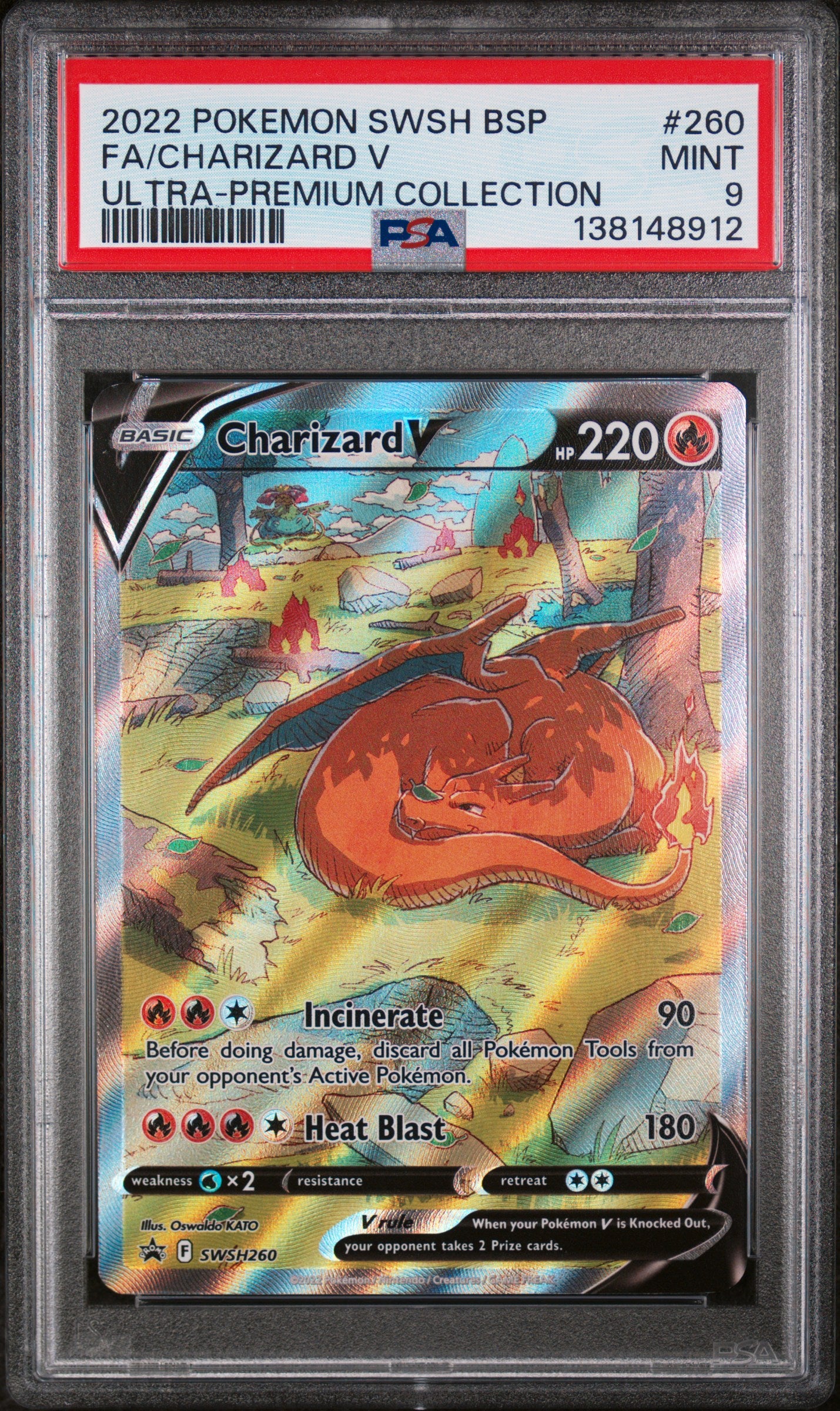 SWSH Sword & Shield Promo Cards SWSH260 PSA9 #138148912 Charizard V - Holofoil - Promo