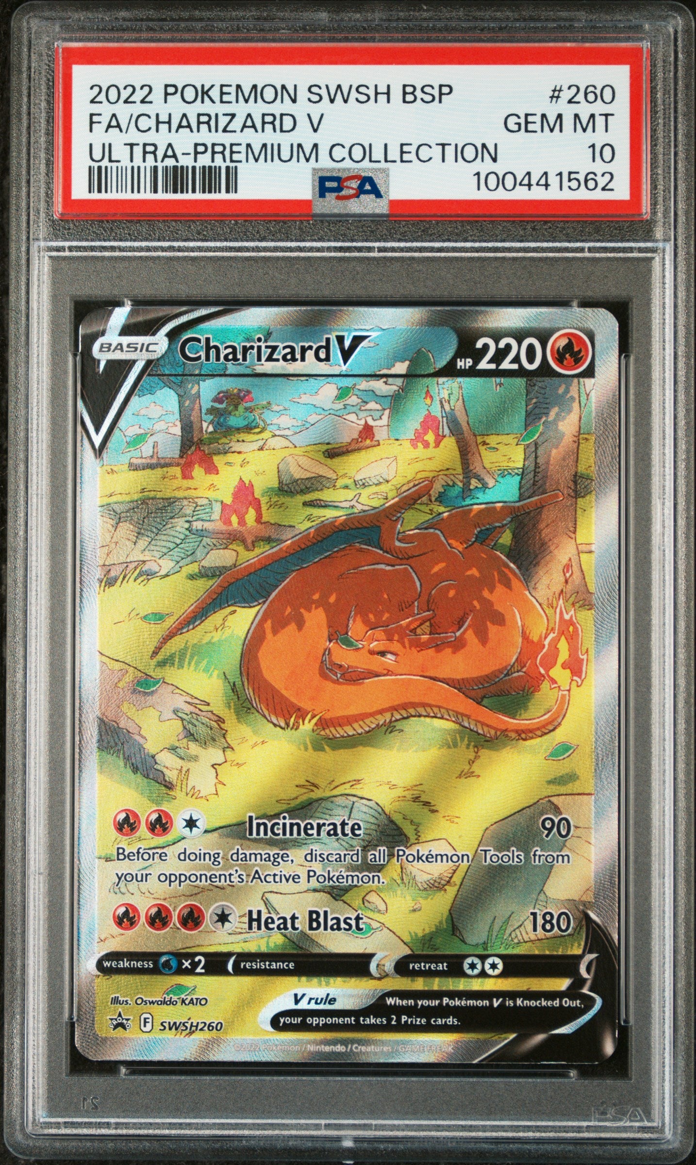 SWSH Sword & Shield Promo Cards SWSH260 PSA10 #100441562 Charizard V - Holofoil - Promo