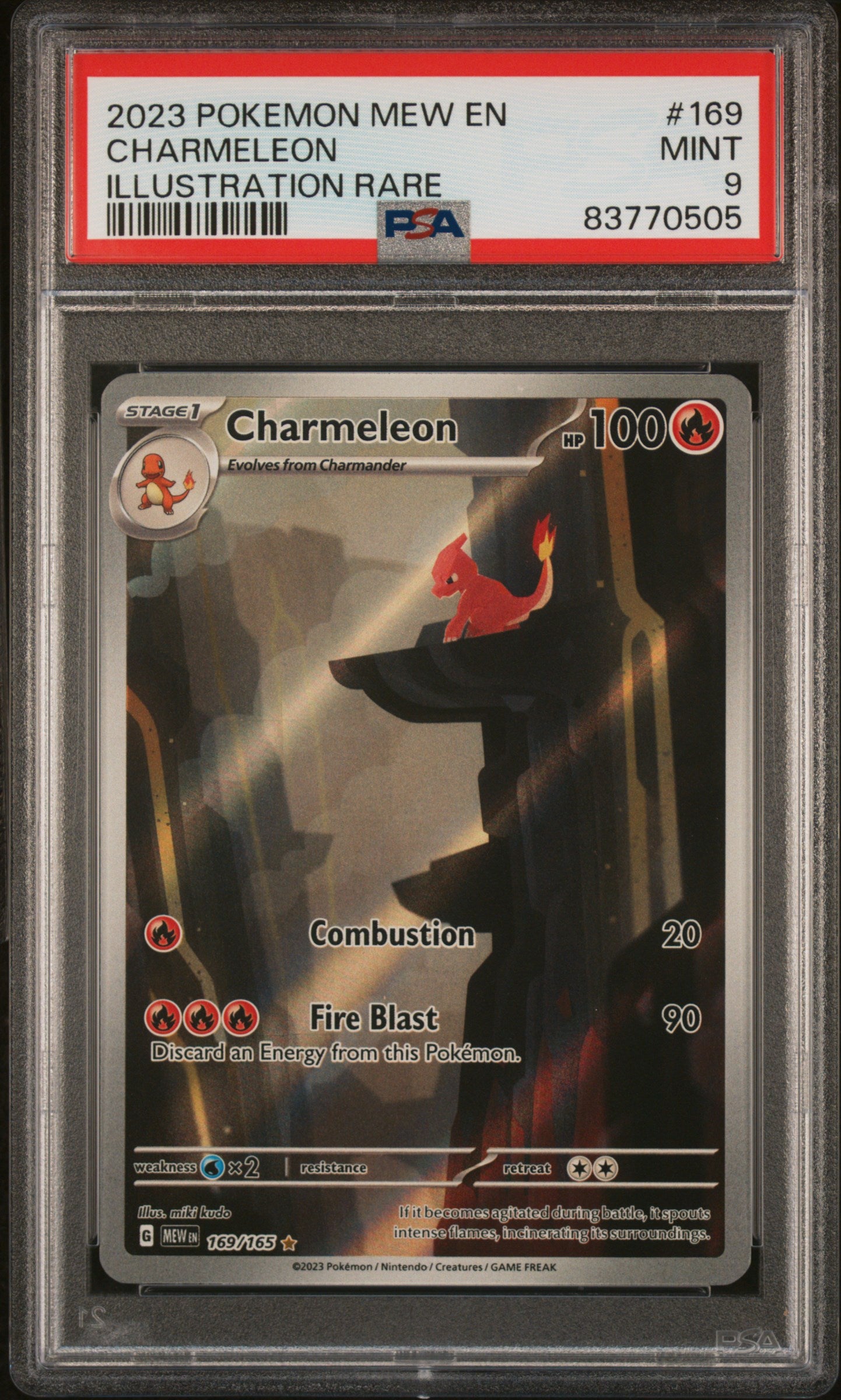 SV Scarlet & Violet 151 169/165 PSA9 #83770505 Charmeleon - Holofoil - Illustration Rare