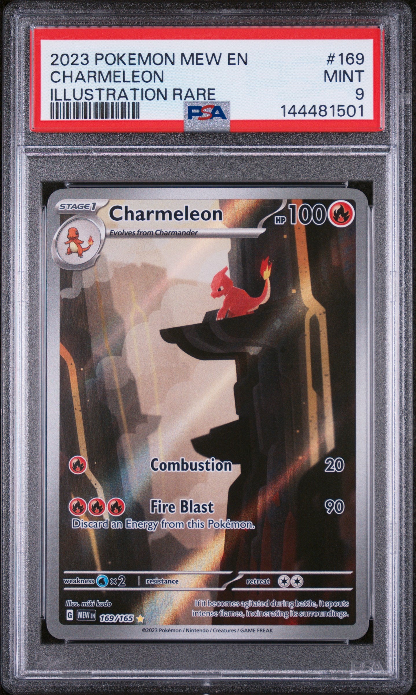 SV Scarlet & Violet 151 169/165 PSA9 #144481501 Charmeleon - Holofoil - Illustration Rare
