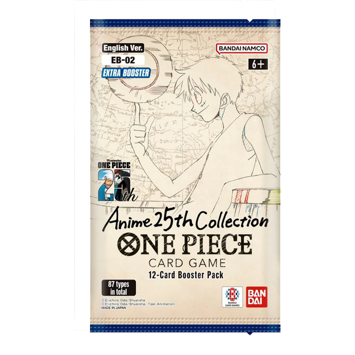 One Piece TCG - EB02 - Anime 25th Collection Loose Booster Pack