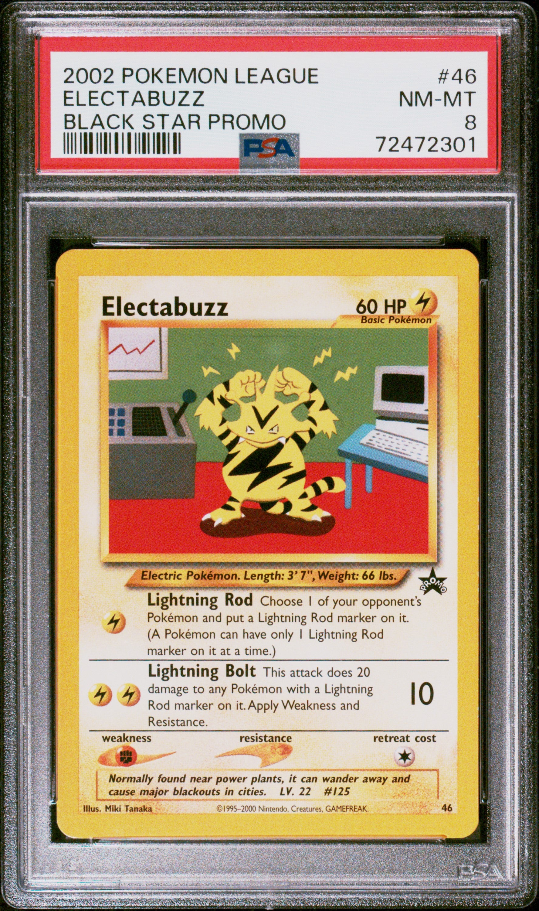 WoTC Promo 046/53 PSA8 #72472301 Electabuzz - Promo