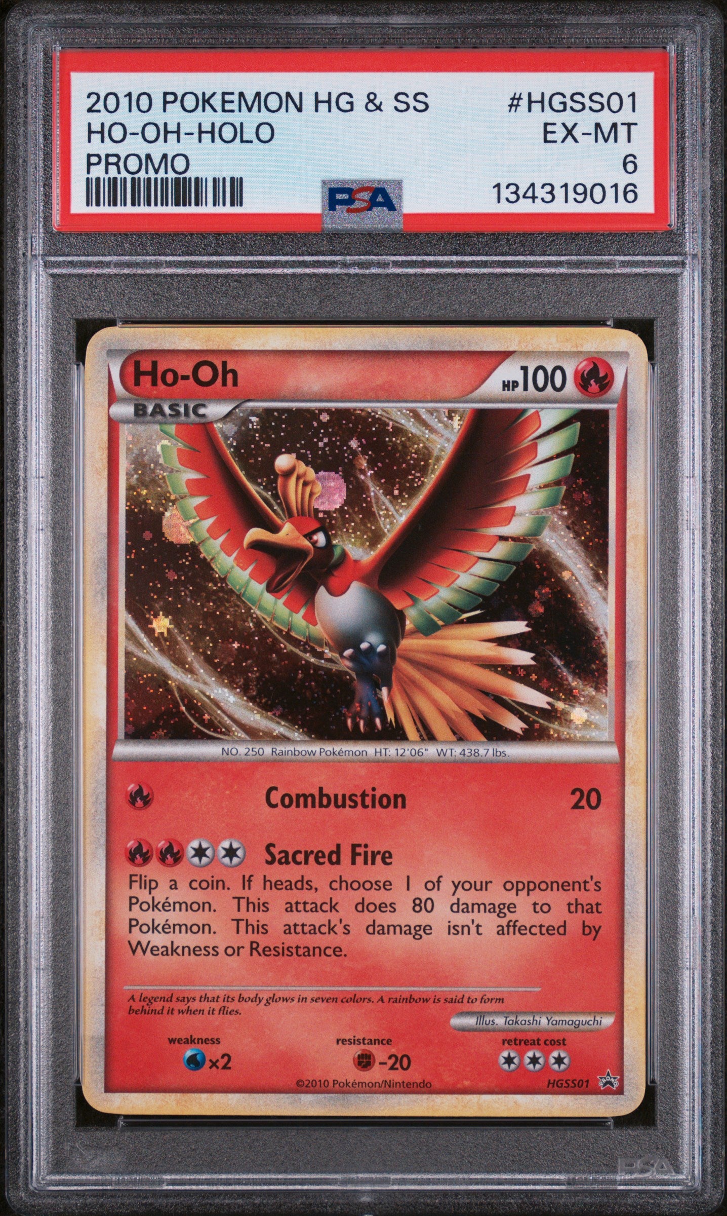 HGSS Promos HGSS01 PSA6 #134319016 Ho-oh - Holofoil - Promo