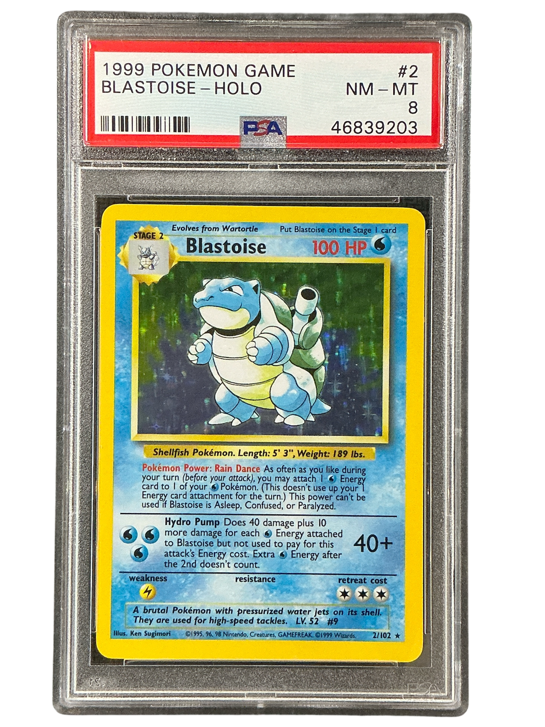 Base Set 002/102 PSA8 #46839203 Blastoise - Holofoil - Holo Rare