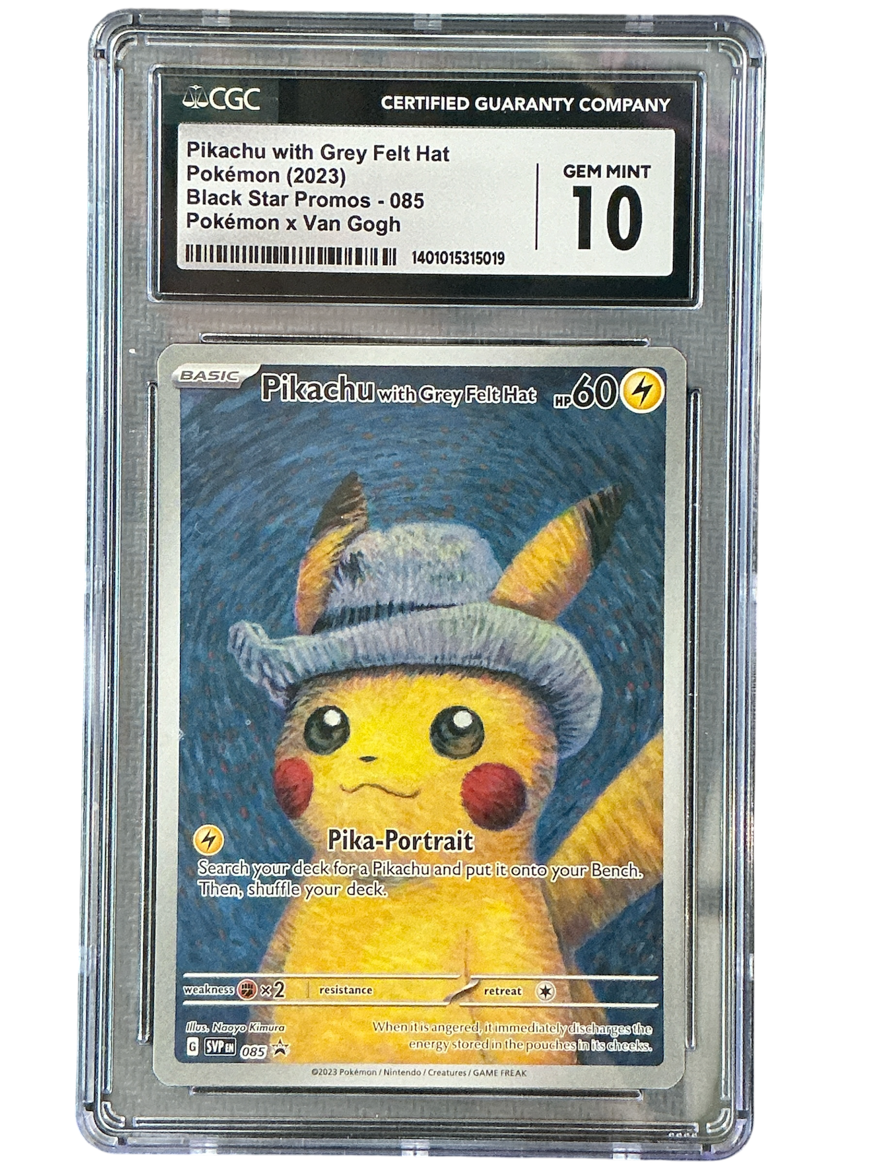 SV Scarlet & Violet Promo Cards 085 CGC10 #1401015315019 Pikachu with Grey Felt Hat - Promo