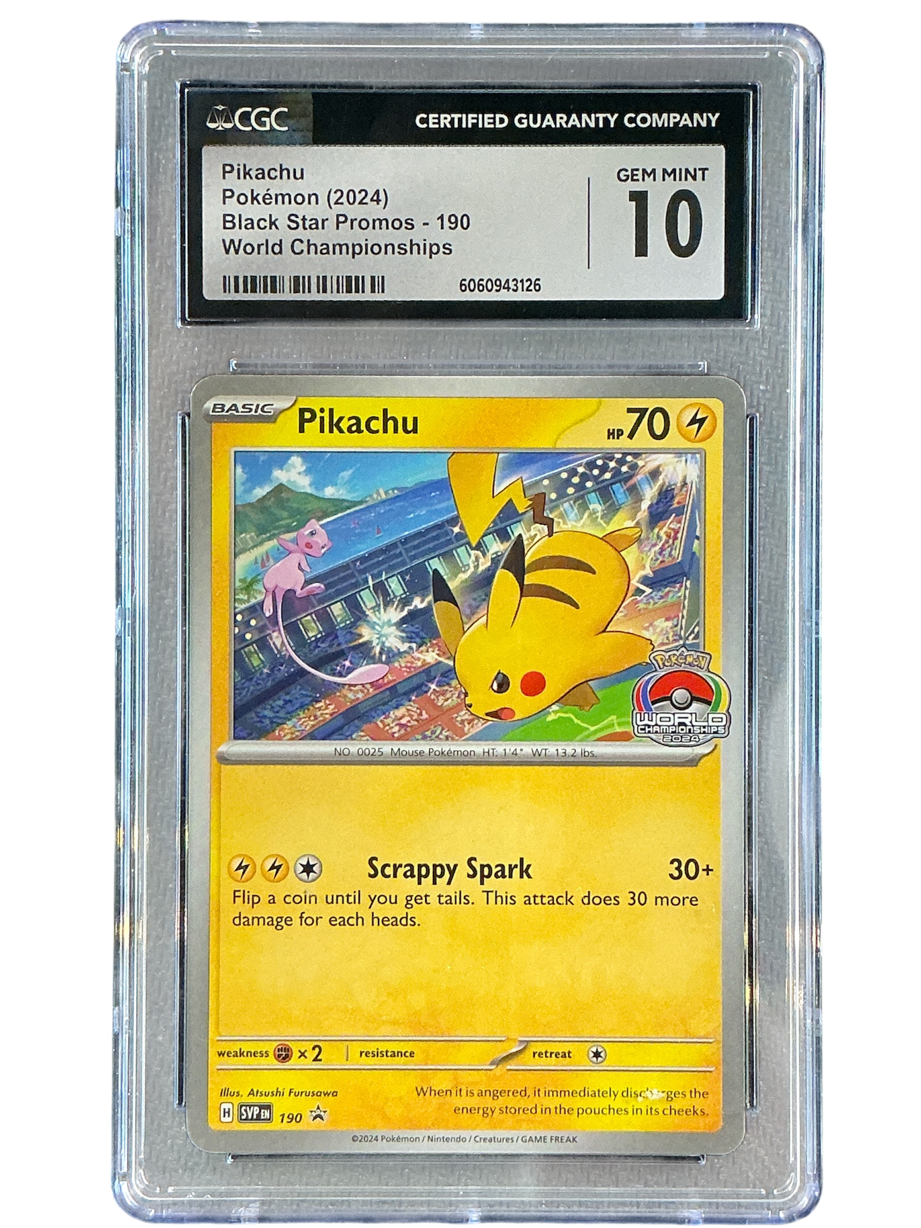 SV Scarlet & Violet Promo Cards 190 CGC10 #6060943126 Pikachu - Promo