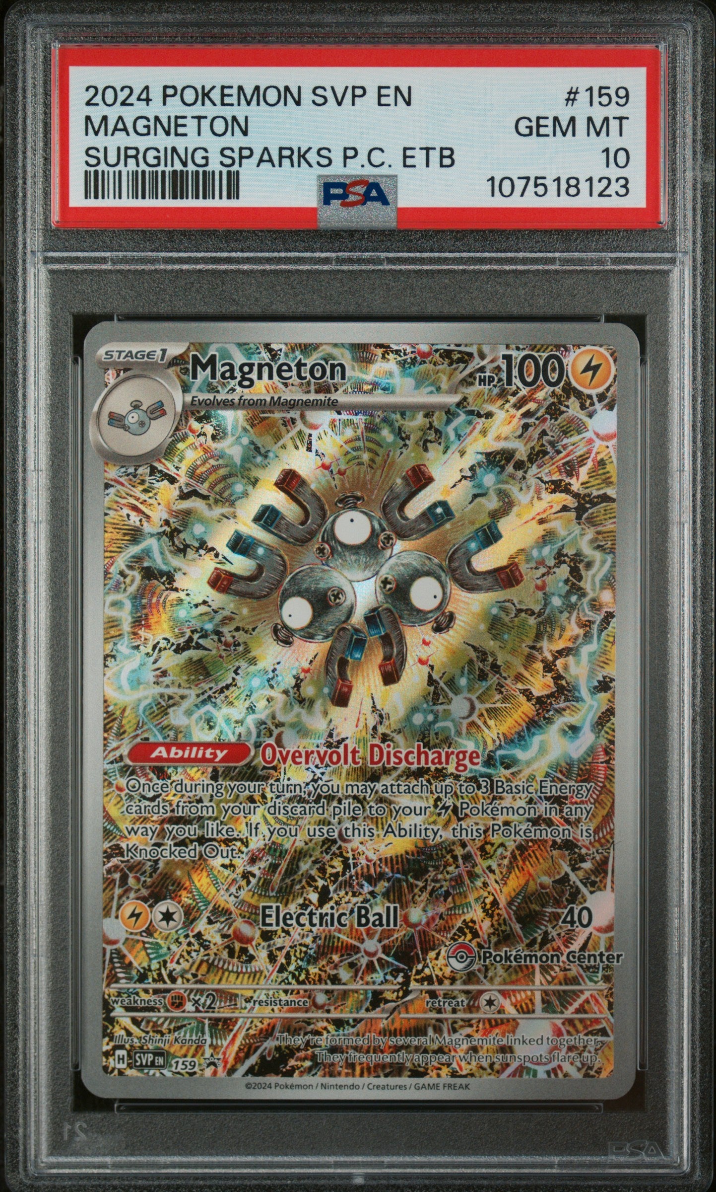 SV Scarlet & Violet Promo Cards 159 PSA10 #107518123 Magneton - Holofoil - Promo