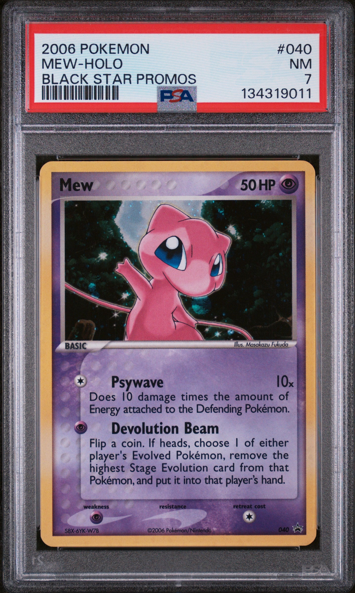 Nintendo Promos 040 PSA7 #134319011 Mew - Holofoil - Promo