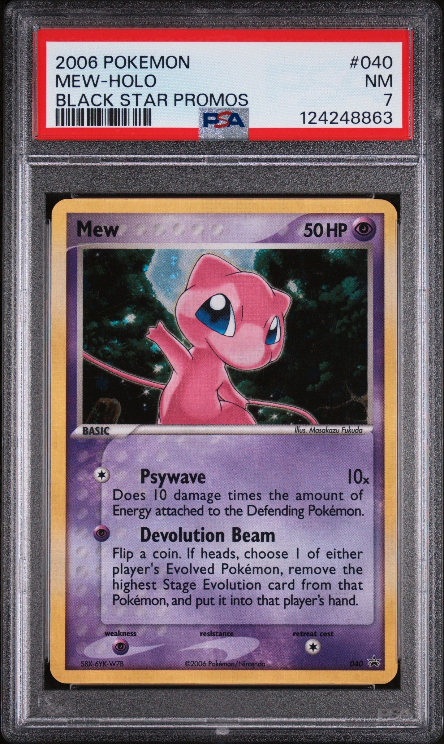 Nintendo Promos 040 PSA 7 #124248863 Mew - Holofoil - Promo