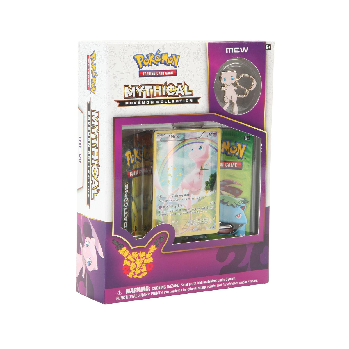 Pokemon XY - XY9.5 - Generations Mythical Pokemon Collection - Mew Pin Collection (Imperfect Condition)