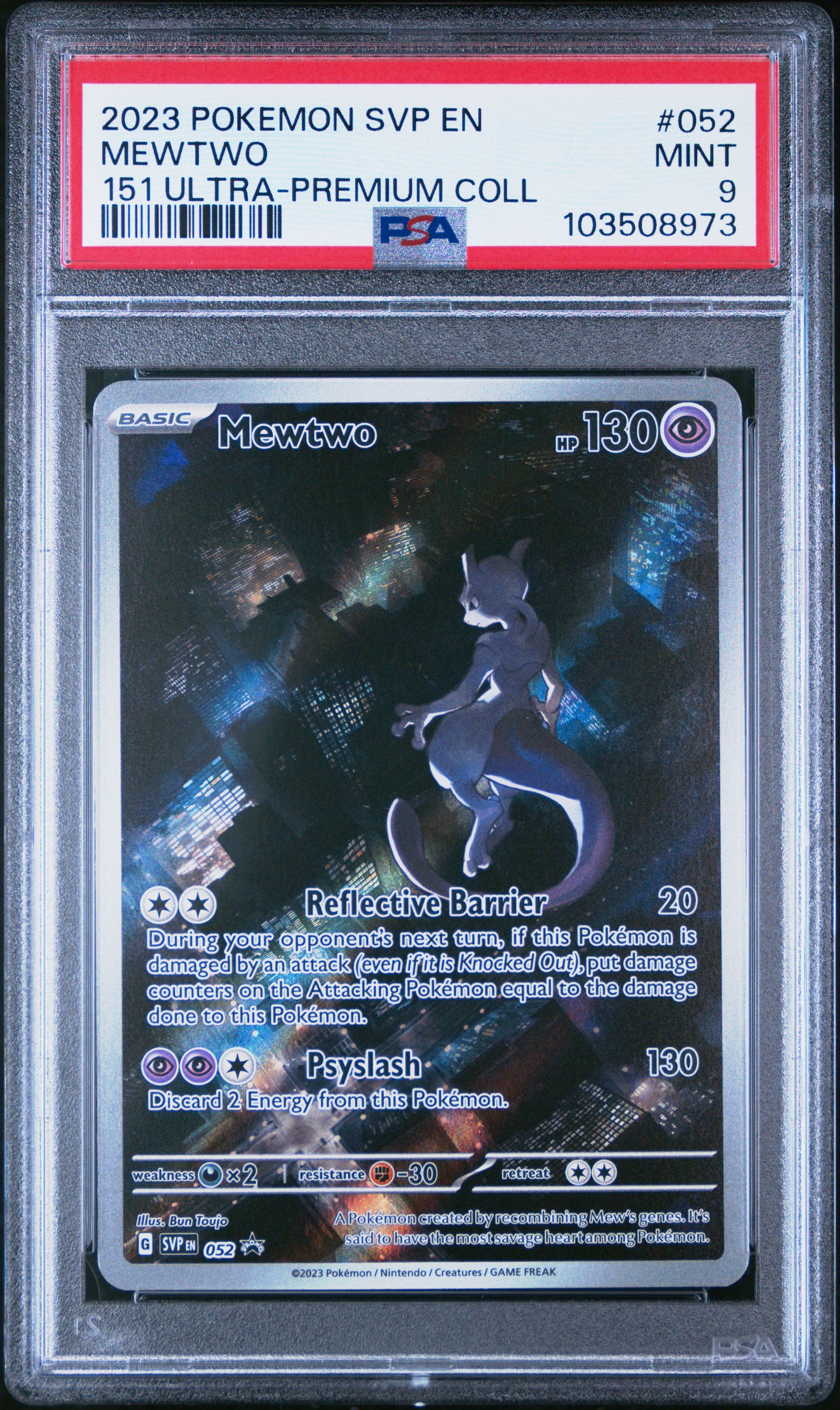 SV Scarlet & Violet Promo Cards 052 PSA9 #103508973 Mewtwo - Holofoil - Promo