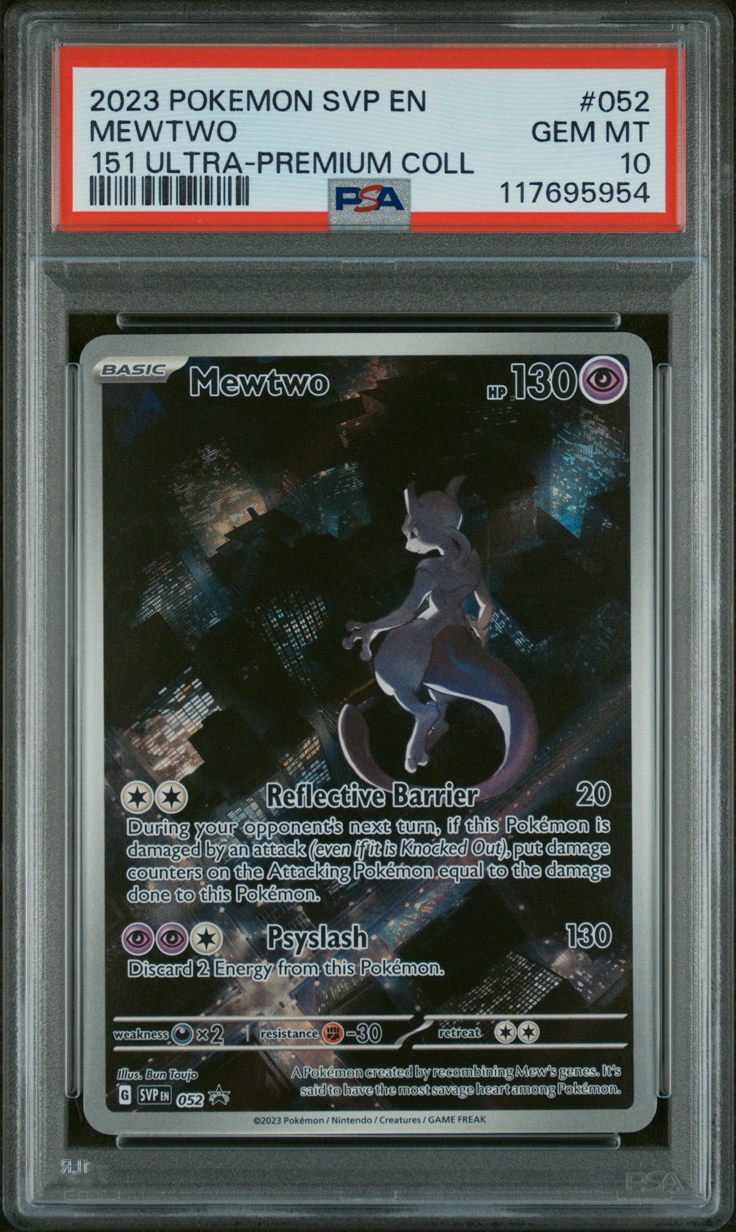 SV Scarlet & Violet Promo Cards 052 PSA10 #117695954 Mewtwo - Holofoil - Promo